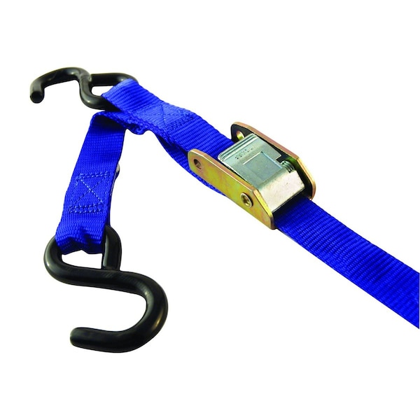 6' X 1" Standard Cambuckle, Blue Webbing, Hooks 2" x2.5" x4.38"
